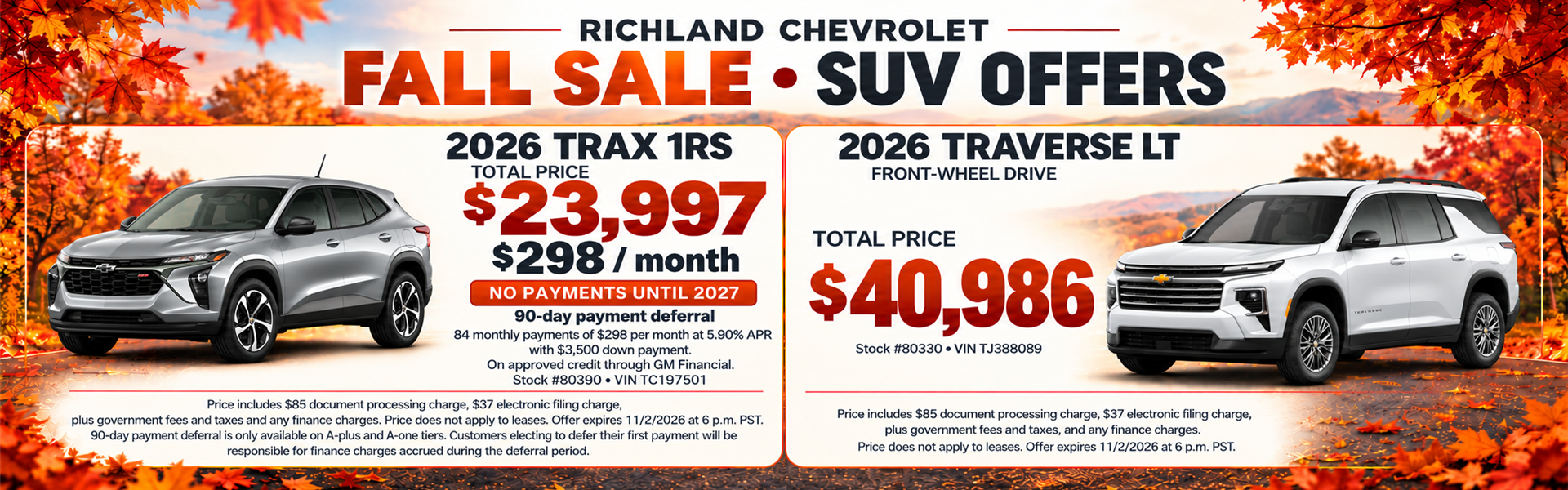 October SUV Deals